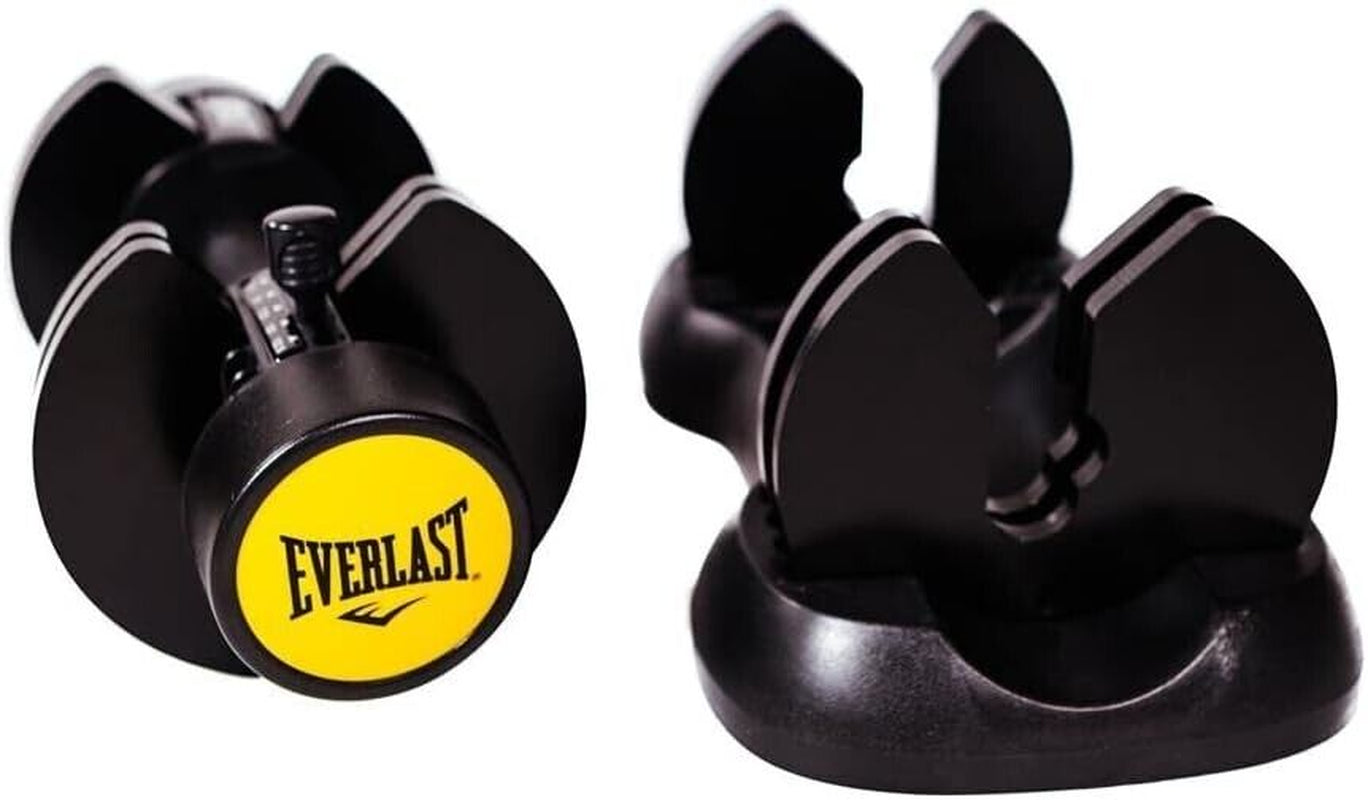 2 X Adjustable Dumbbell Everlast 12.5Kg Home Gym 5 in 1 Quick Dial Pair