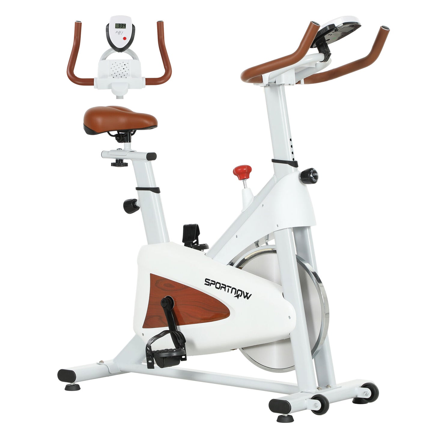 Pedal in Peace: Quiet Exercise Bike (White)